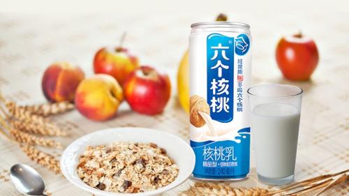 养元饮品，核桃美味与健康营养的完美结合，六个核桃饮料与核桃乳系列