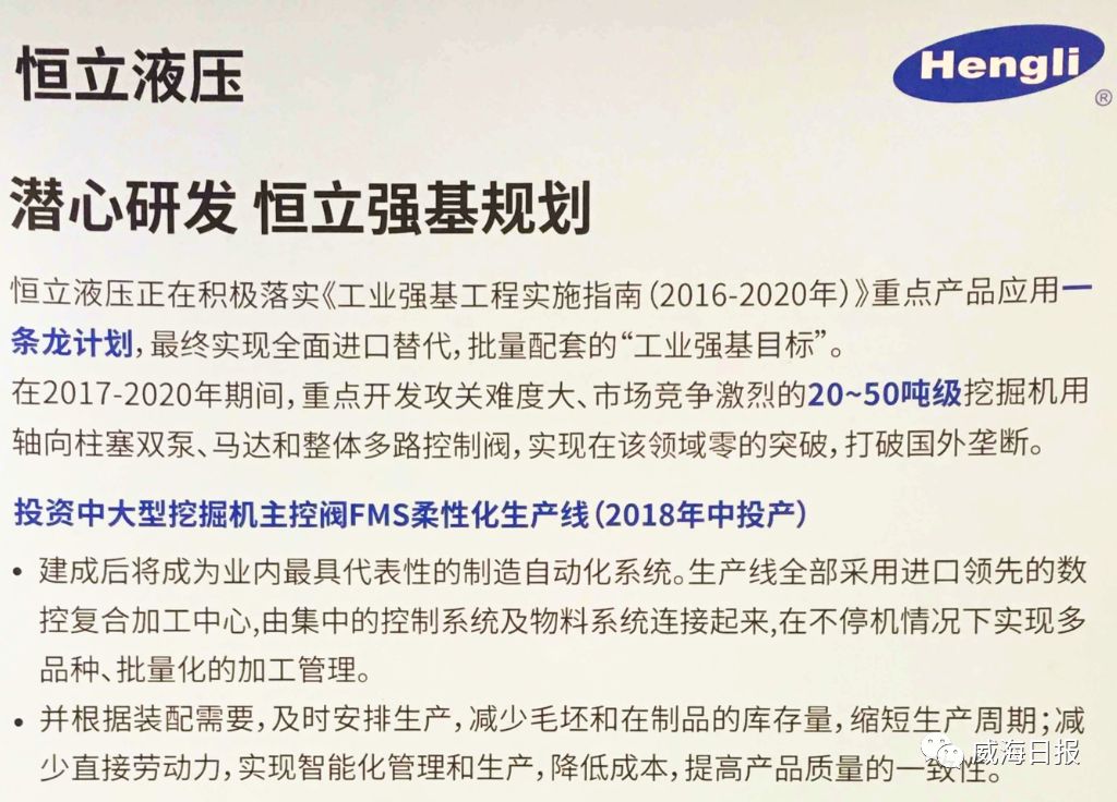 恒立液压是一家从事液压元件研发、生产和销售的知名企业。以下是关于恒立液压的一些基本信息