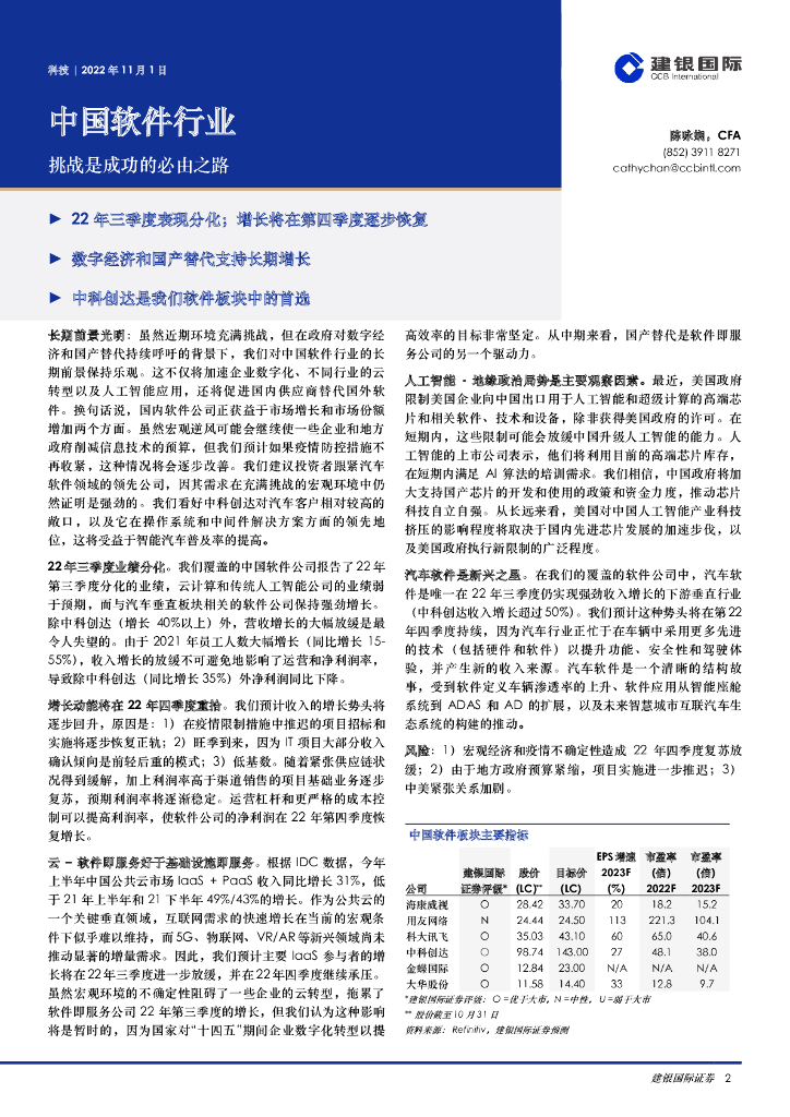 中国软件业蓬勃发展，涵盖系统、应用、中间件等多个领域