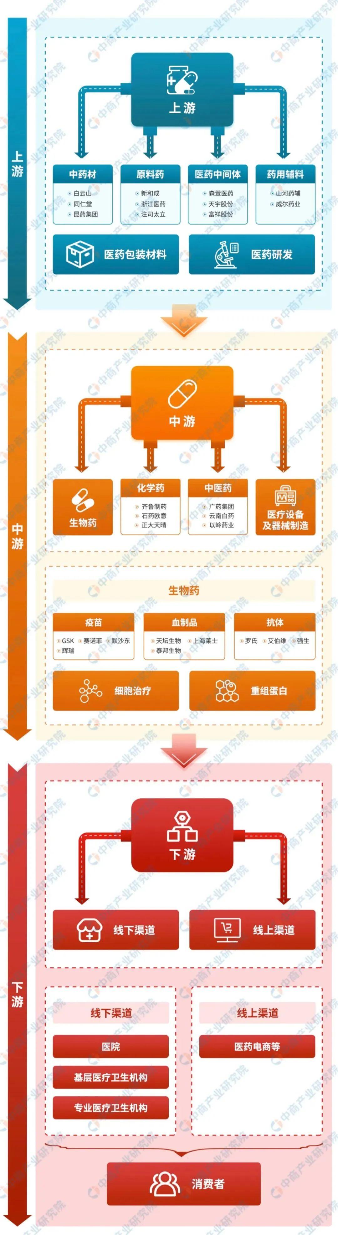 中国医药集团总公司是中国最大的医药集团之一，成立于上世纪三十年代，拥有悠久的历史和深厚的行业经验。该公司致力于医药产业的全产业链发展，包括制药、医药流通、医疗服务等多个领域。其主要业务涵盖了化学原料药及制剂、中药材及饮片的生产和销售，以及医药批发零售等业务。此外，该公司在医药研发方面也拥有强大的实力，致力于开发新药和创新技术。