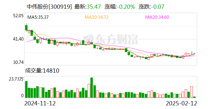 中伟新材料股份有限公司是一家在新能源材料领域的企业，成立于贵州铜仁，专注于锂电池正极材料的研发和生产。该公司拥有先进的生产技术和管理经验，致力于为客户提供高质量的产品和服务。其主要产品包括三元前驱体和硫酸镍系列产品等。此外，该公司还注重研发创新，拥有多项专利技术和自主知识产权。在供应链管理方面，中伟股份也表现出很强的能力，通过与供应商建立长期稳定的合作关系，确保原材料的质量和供应的稳定性。